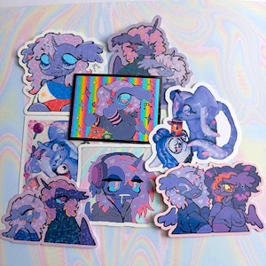 love and ponystep | sparkly vinyl sticker pack