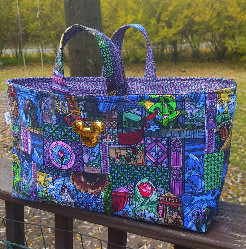 beauty and the beast tote bag