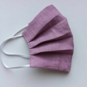 Face mask ,Face Mask with Filter Pocket , Washable, ,Reusable Face Mask , linen Face masks ,linen mask