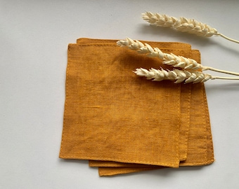 Linen coasters. Linen coasters,  Linen coasters set .  Stone washed linen coasters. Fabric coasters. Handmade