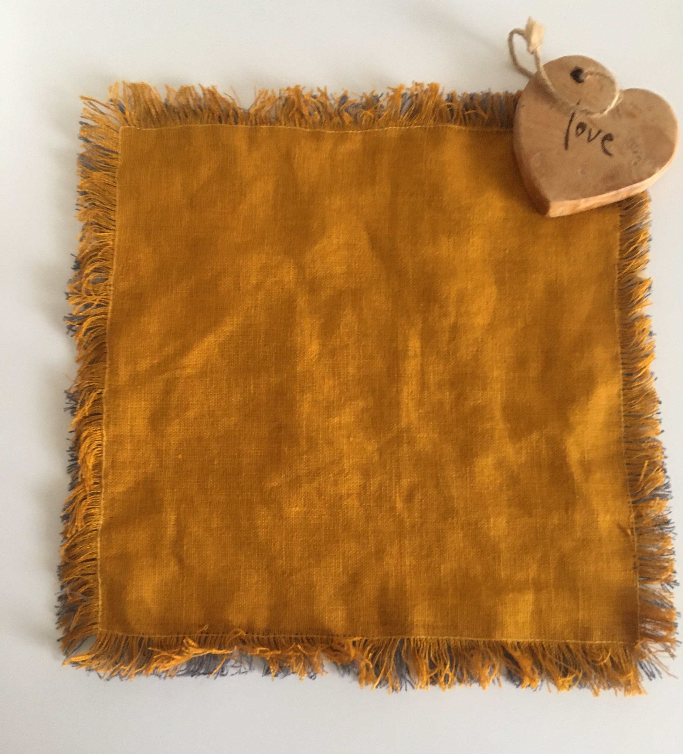 Pure Linen Napkins. Linen Fringe Napkins . Double Sided Linen Etsy