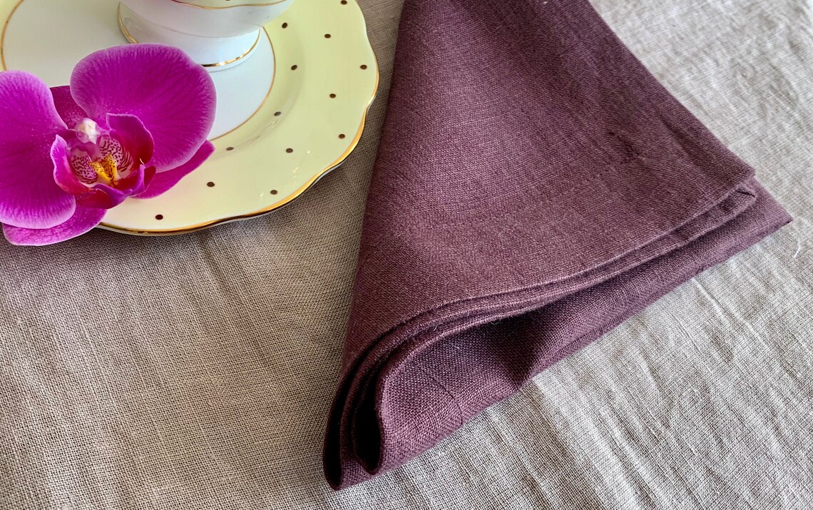 Linen Napkins , Linen Napkins Set, Dinner Linen Napkins, Linen Napkins ...