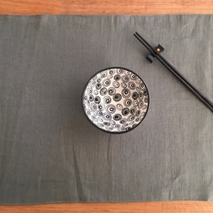 Pure  Linen Table Mats Set , Washed Linen Placemats Set of 2,4,6   Linen double  Placemats ,Linen Placemats , Pure Linen Table mats