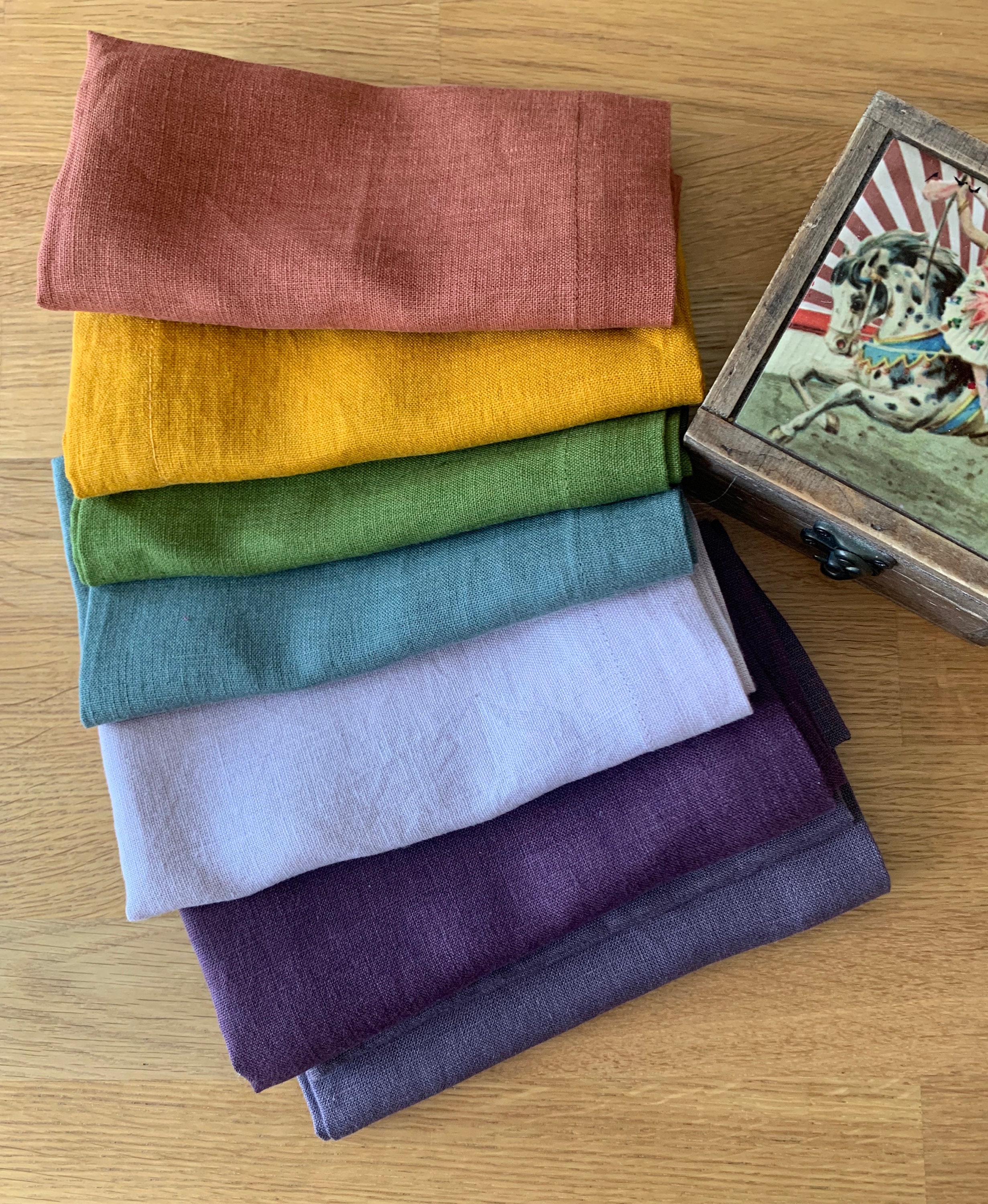 Linen Napkins Set.napkins. Linen Napkins Washed Linen Napkin Etsy