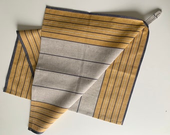 Linen/ cotton towel, linen dish towel ,striped tea towel, kitchen towel