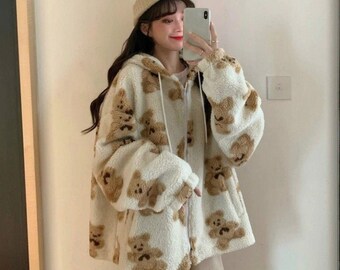 fluffy bear sweater