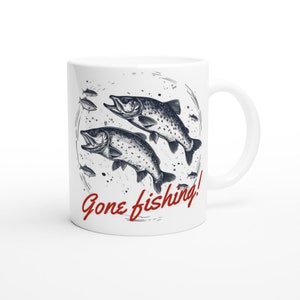 Fishing gear mug, Fisherman Gift, Fishing Lovers, Fishing Gifts for Men
