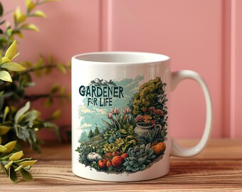 Gardener Gift Mug Garden Hobby Plant lover