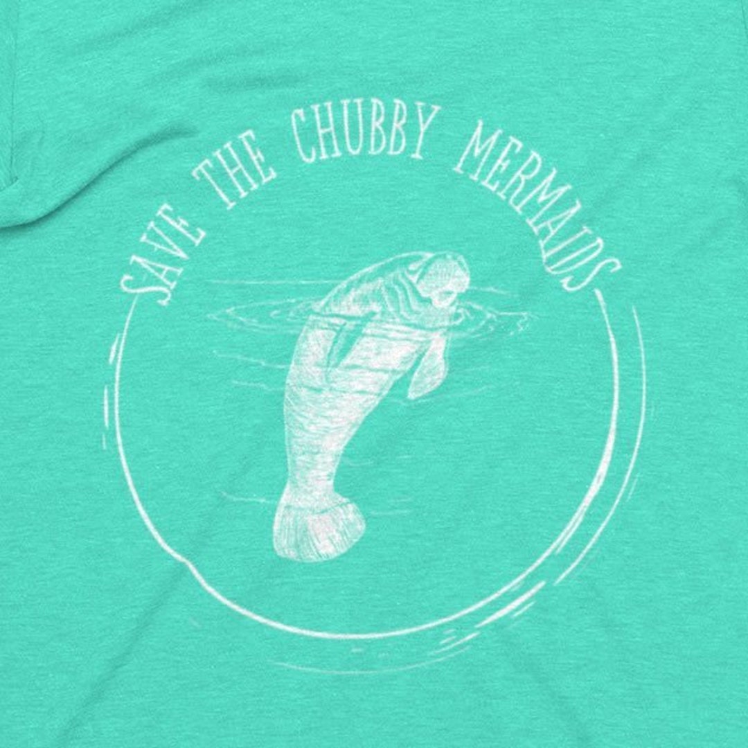 Save the Chubby Mermaids Tshirt, Summertime Shirt, Beach Tshirt, Funny