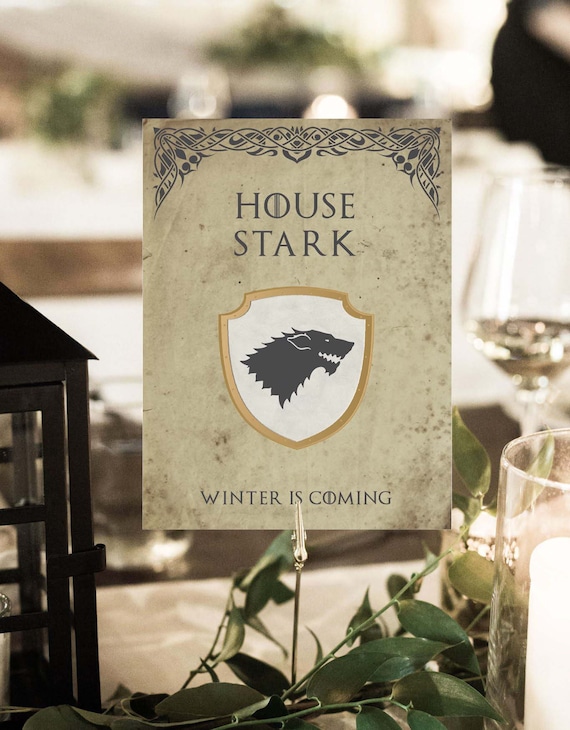 Game of Thrones Westeros Wedding Table Names Etsy