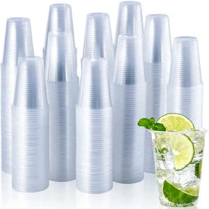 7oz Premium Genomskinliga Återanvändbara Dricksmuggar PP Kraftiga Ej Varuautomater 200ml