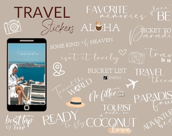 130+ TRAVEL Instagram Story Stickers