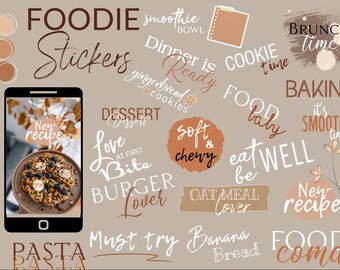 120+  Foodie/Food blogger/ Cooking | Instagram Story Stickers