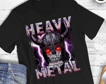 Heavy Metal Viking Skull T-Shirt: Rock Music Tee