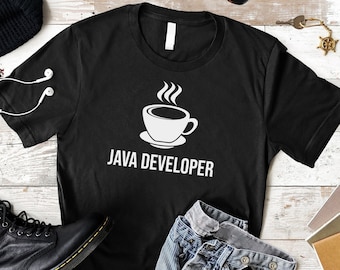 Shirt Java-ontwikkelaar: codeercadeau, programmeur-T-shirt