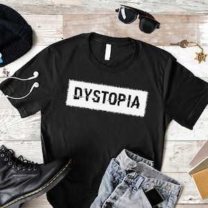 Dystopia Shirt: Cyberpunk Sci-Fi Graphic Tee