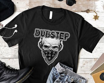 Grafisch T-shirt Dubstep Skull: cadeau voor EDM-muziekliefhebber