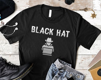 Camiseta de hacker de sombrero negro: camiseta de experto en ciberseguridad
