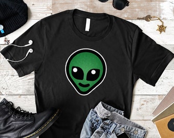 Alien Shirt, Alien Tshirt, Alien head UFO, Alien Tee, Alien T Shirt, Funny Alien Shirts, Alien Clothing, Sci Fi shirt, Cute Alien, Area 51