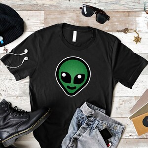 Camiseta con cabeza de alienígena: Camiseta divertida de ciencia ficción y ovnis