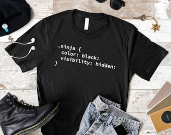 Funny Coder T-Shirt: Ninja Joke, IT Nerd Gift