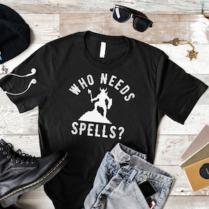 Barbarian T-Shirt: Axe Warrior RPG Gamer Tee