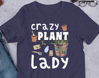 Camiseta "La Dama Loca de las Plantas": Regalo para los amantes de las plantas de interior