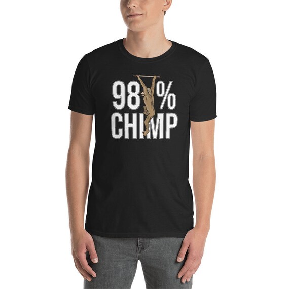 Funny Evolution Theory Shirt 98% Chimp Shirt Science Gift Funny Evolution Theory Shirt 98% Chimp Shirt Science Gift