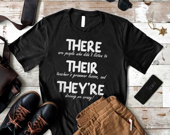 Grammar Shirt, Grammar Police, English Teacher Gift, Leraar Engels, English Teacher Tee, Teacher Shirt, Engels Major, Grammar Tshirt Book