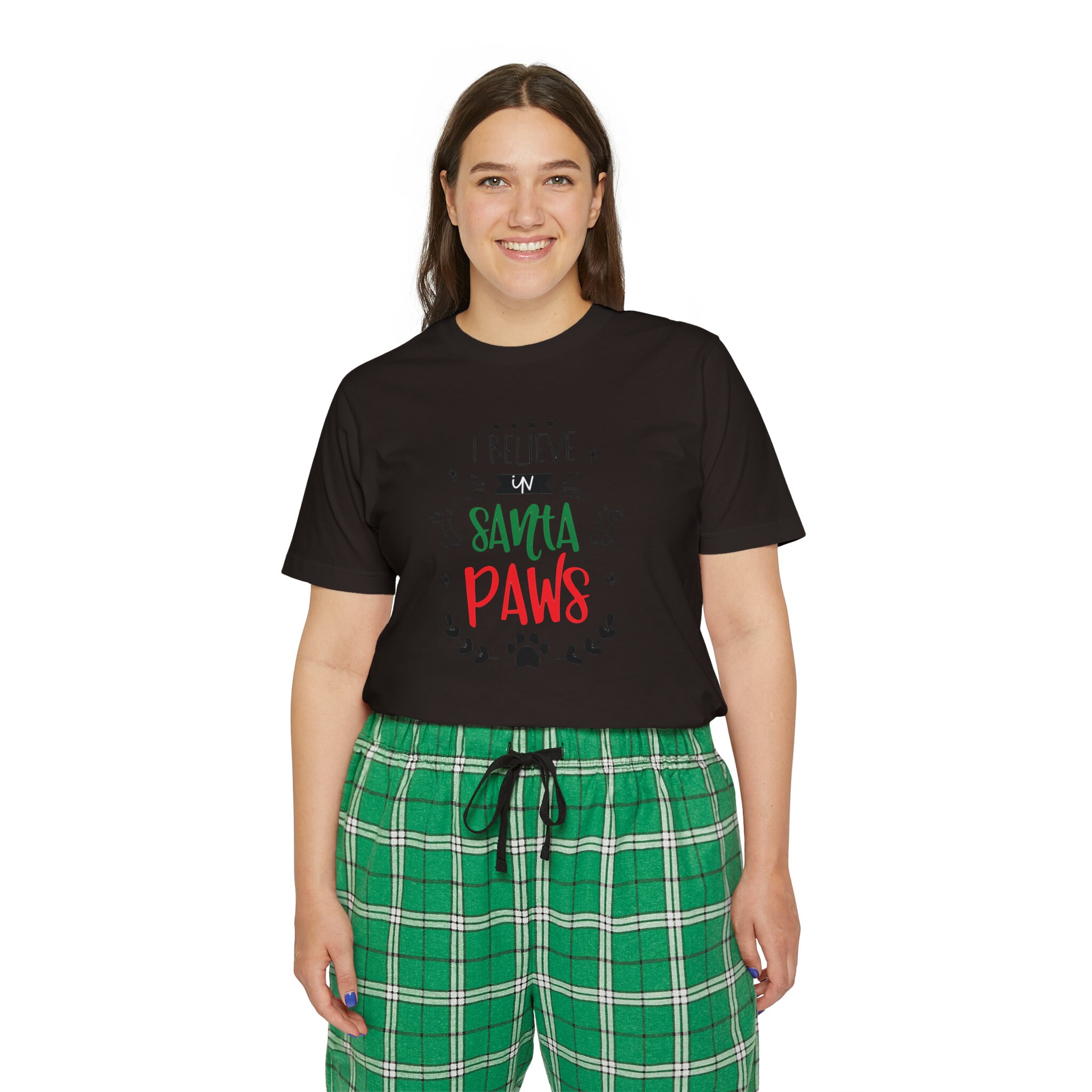 Santa Paws Women s Short Sleeve Pajama Set Etsy UK