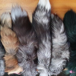 Fur Fox Tail&#39;s, Fox Fur Accessory Keychain Tassel&#39;s Fashion Bag Tag Various  Colours 20/30cm