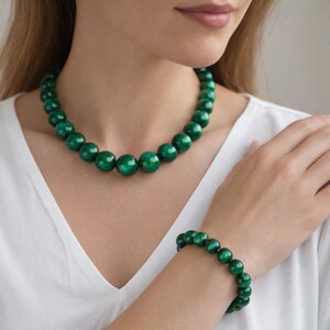 Polish Folk Wooden Bead Necklace & Bracelet Set – Highland Boho Jewelry