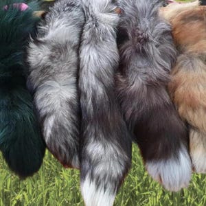 Fur Fox Tail&#39;s, Fox Fur Accessory Keychain Tassel&#39;s Fashion Bag Tag Various  Sizes 40/50 cm