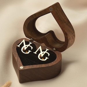 Personalized Initial Cufflinks | Groomsmen Gifts & Proposal Ideas | Custom Wedding Gifts for Him | Best Man Accessories | Cufflinks, Gifts.