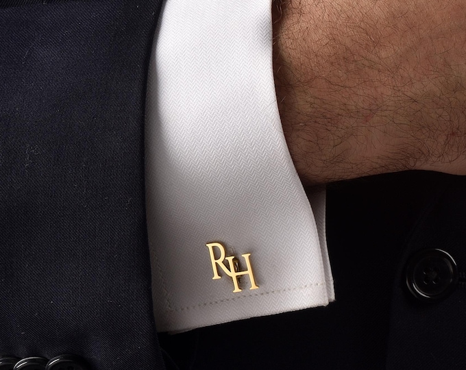 Custom Groomsmen Cufflinks, Initial Cuff Links, Numbers Cufflinks,Groomsmen Proposal, Groomsmen Gifts For Men, Gift For Him With Wooden Box.