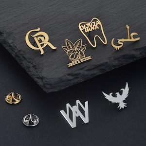 Custom Logo Brooch, Personalized Badge Pin, Custom Enamel Pins, Lapel Pins for Business, Gift for Him, Custom Company Logo, Christmas Gifts.
