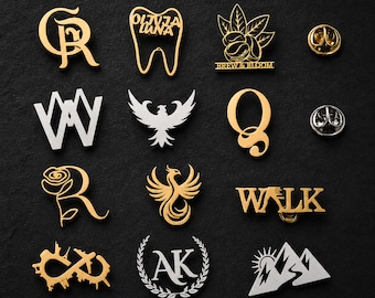 Personalisierte Logo Brosche | Benutzerdefinierte Firma Anstecknadel | Corporate Badge Pin | Business Branding Brosche | Personalisierter Emaille Pin, Weihnachtsgeschenke.