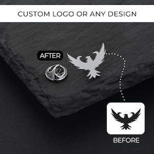 Custom Logo Brooch, Personalized Badge Pin, Enamel Pins, Lapel Pins for Business, Gift for Him, Custom Company Logo, Brooch, Symbol Brooches
