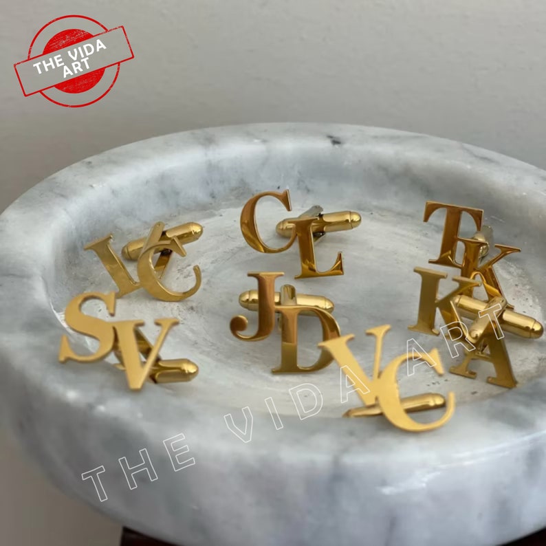 Personalisierte Manschettenknöpfe, Manschettenknöpfe mit Initialen, Manschettenknöpfe nach Maß, Sterling Manschettenknöpfe, Hochzeit Manschettenknöpfe, Groomsmen Vorschlag, Groomsmen Geschenke Bild 6