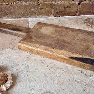 Antique French Bread Board: Rustic Kitchenalia, Cutting Board, Chopping Block, US TARIFFS INCLUDED