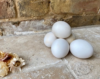ONE x Vintage English Stoneware Dummy Egg | Hollow Ceramic Broody Hens Eggs