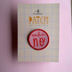 Patch I Aufbügler I einfach nö I Upcycling I Klamotten Verschönern I Kindsköpfe