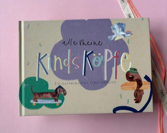 Freundebuch I alle meine Kindsköpfe I Freundschaft I Kindergarten I Grundschule I hardcover I modern