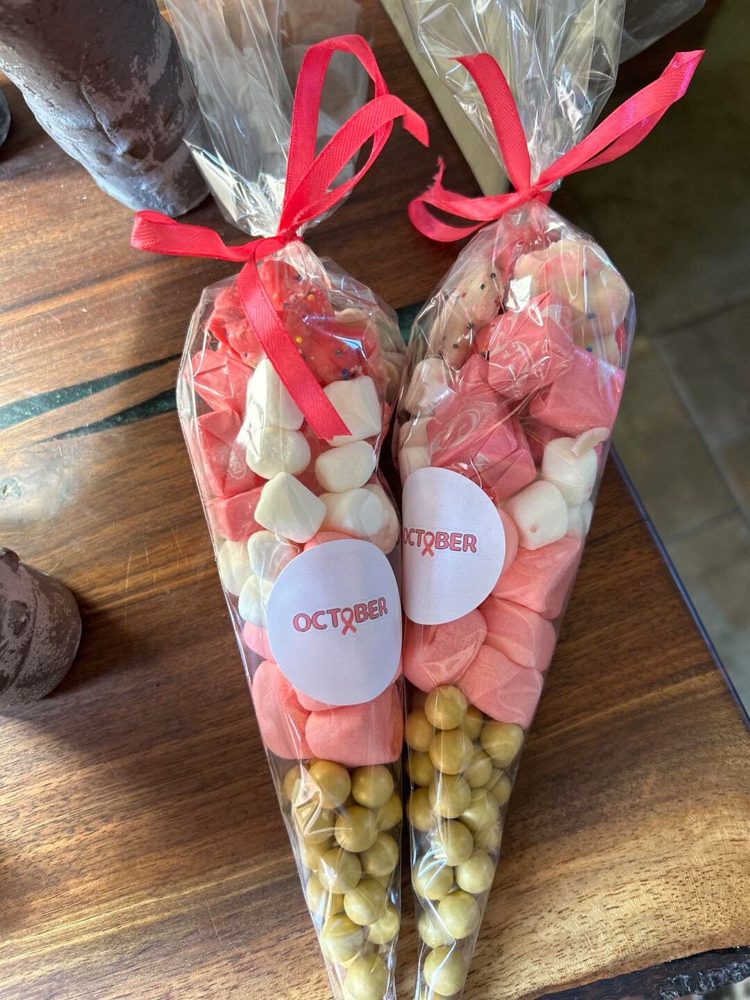 Breast Cancer Awareness Candy Cones Etsy