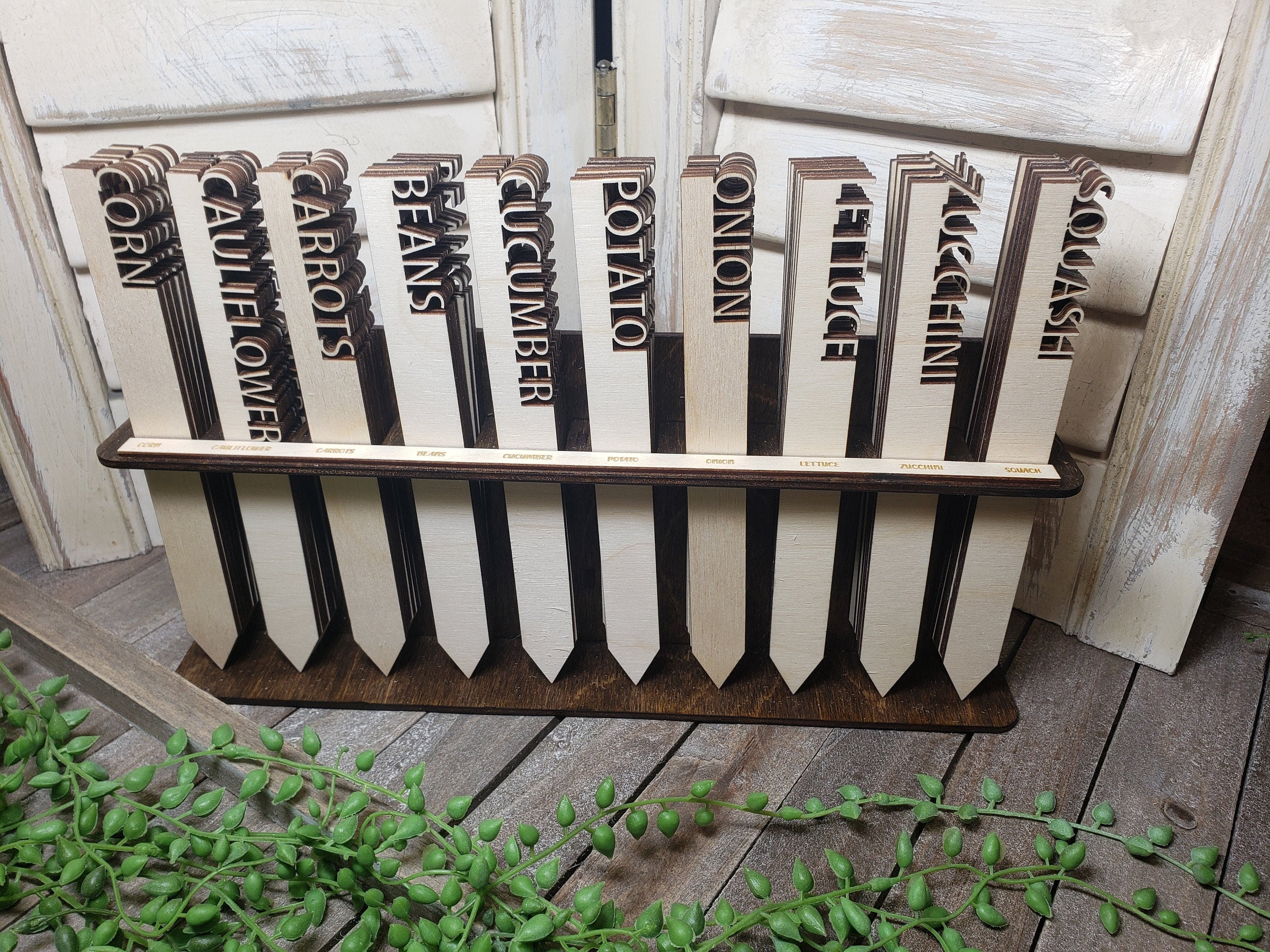 Gardening Markers/stakes Plant Marker/stakes Wood Etsy