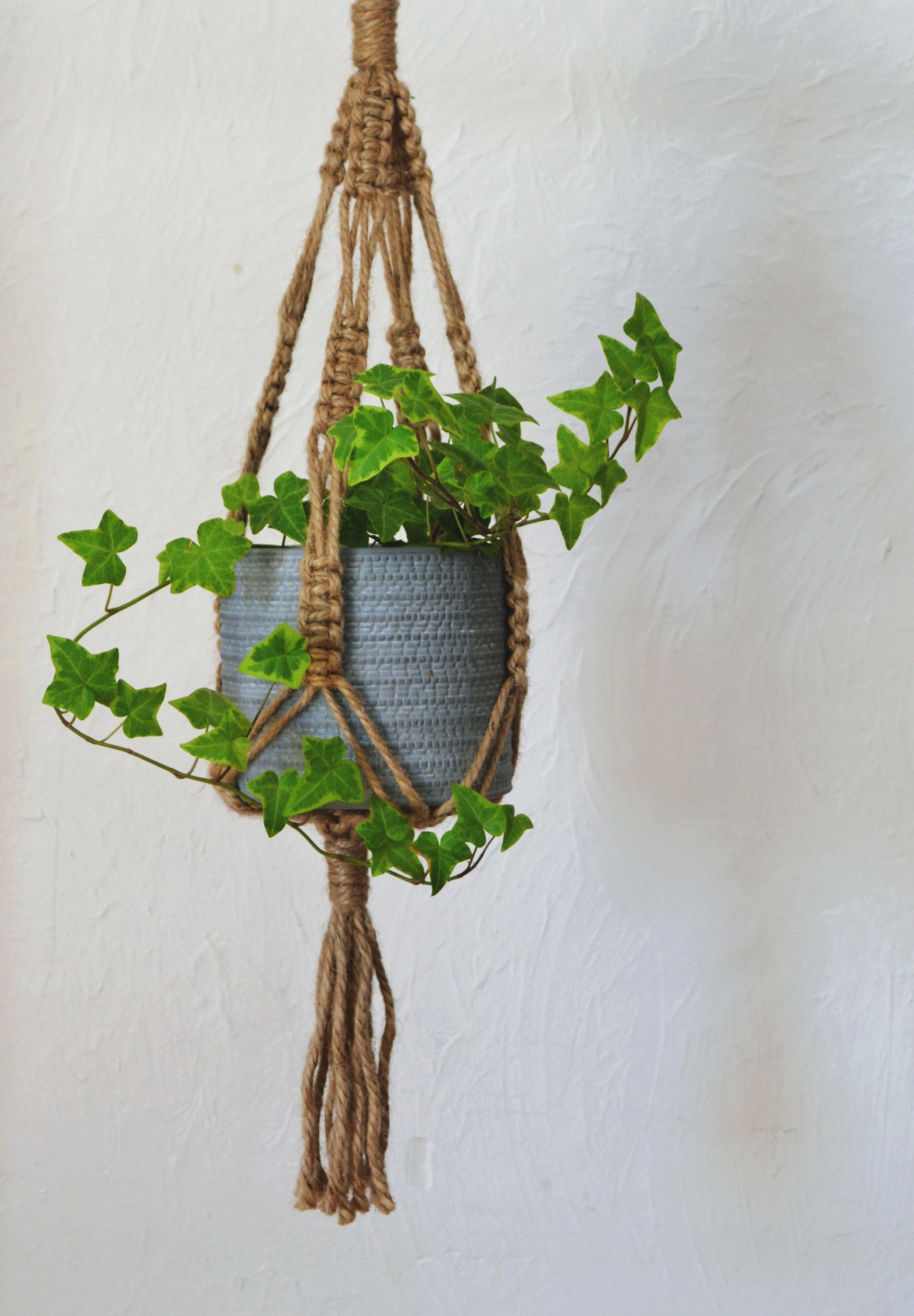 Brute // Suspension en Macramé _ Porte-Plante Jute