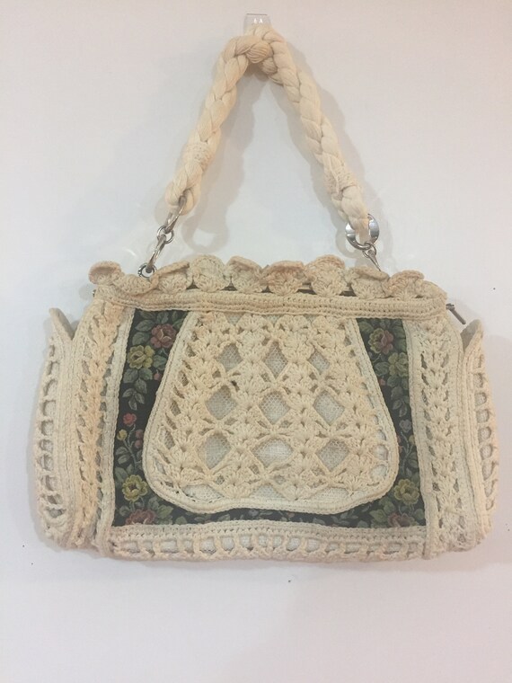 Vintage Crocheted handbag - image 4