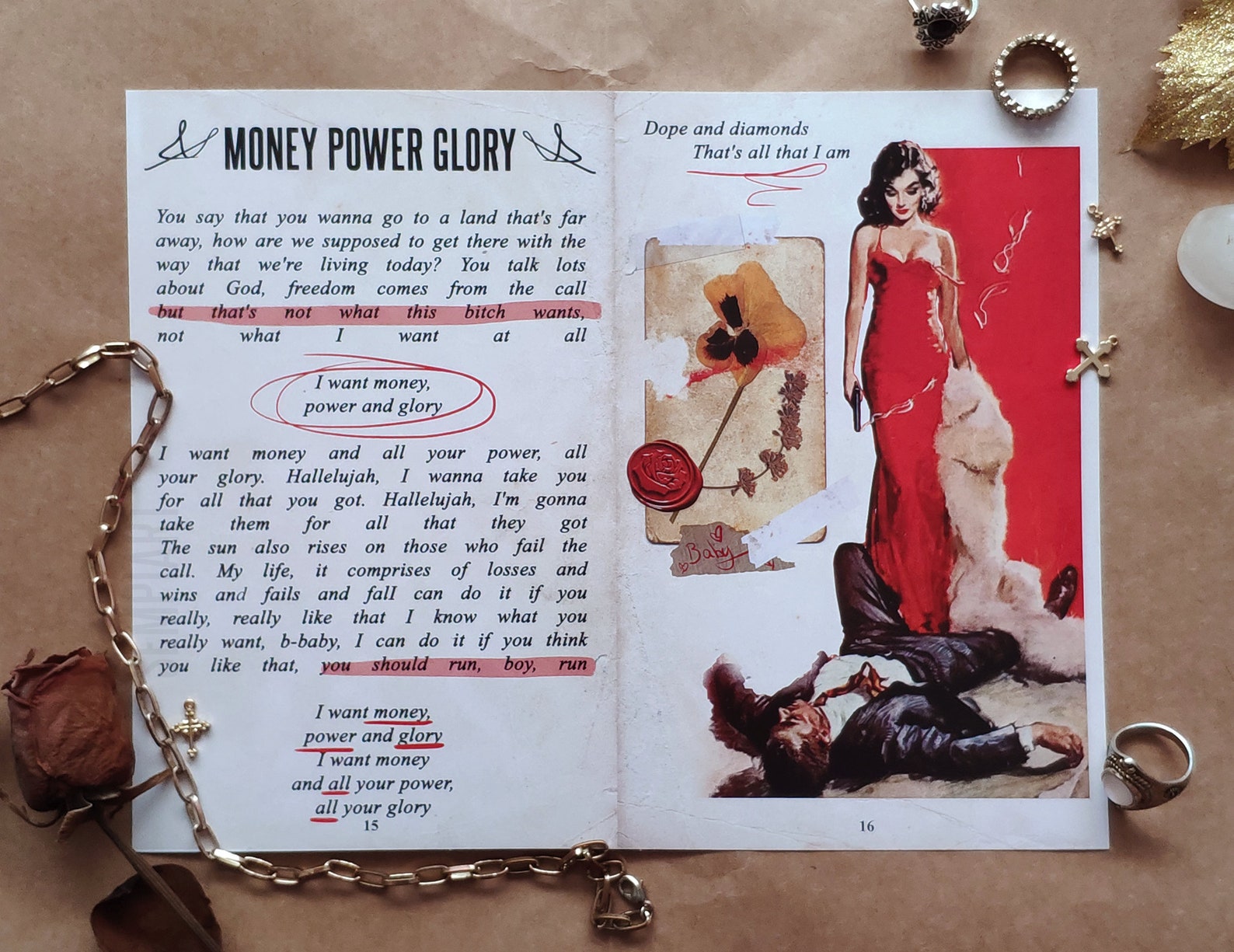 Lana Del Rey Ultraviolence Old Book Poster Album Print Design Etsy