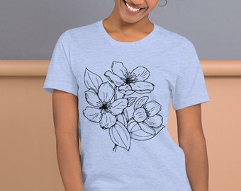 Plant Shirt, Flower Shirt, Botanical shirt, Women's Flower Shirt, Floral Shirt, Gardening Shirt, Wildflower tshirt, Nature Shirt