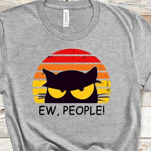 Retro Cat Shirt, Funny Cat Shirt, Black Cat Retro Shirt, Vintage Cat Shirt, Funny Cat Shirt Unisex, Cat Lover Shirt, Gift for Cat Lover
